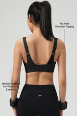 Shift™ Adjustable-Strap Sustainable Sports Bra | Medium Support with Breathable Mesh for Running, HIIT, Yoga & Training