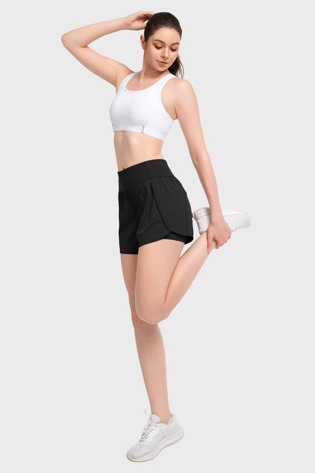 Shift™ Quick Dry Inner Mesh Workout Shorts with Pocket 3.5''| Women's Running Shorts