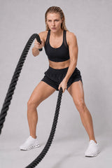 Power™ Zip-Front Mesh T-Back Sports Bra | High-Impact Support for Running & HIIT