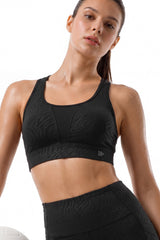 Power™ Racerback Double-Strap Jacquard Sports Bra | High-Impact Support with Full Coverage for Running, HIIT, Yoga & Training