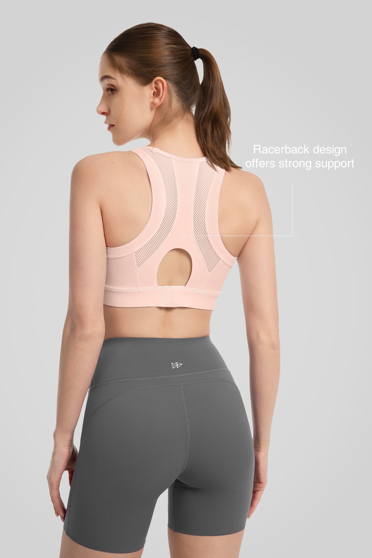 Power™ Front Mesh Arched Cutout Cool Sports Bra | Women's High Support Sports Bra