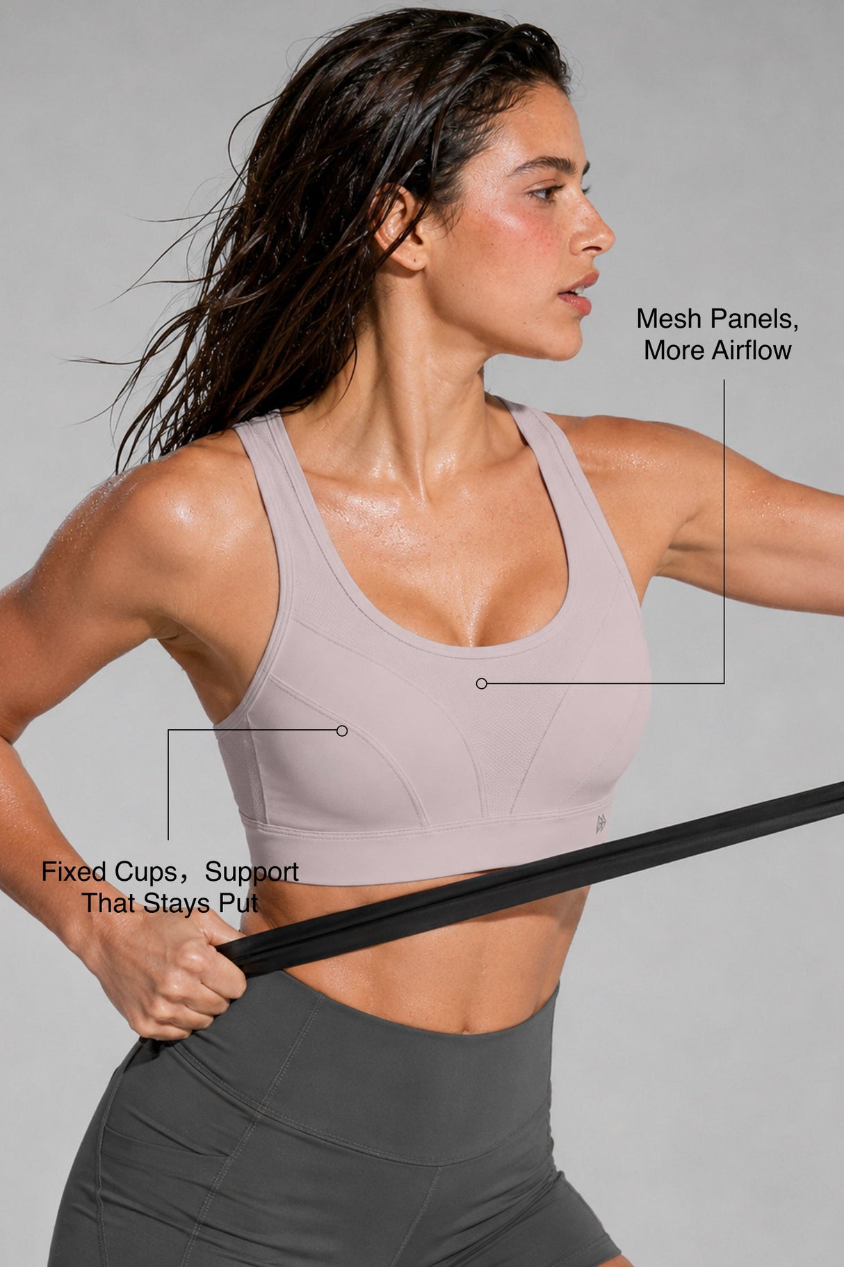 Shift™ Breathable Adjustable Support Padded Bra | Women's Medium Support Sports Bra