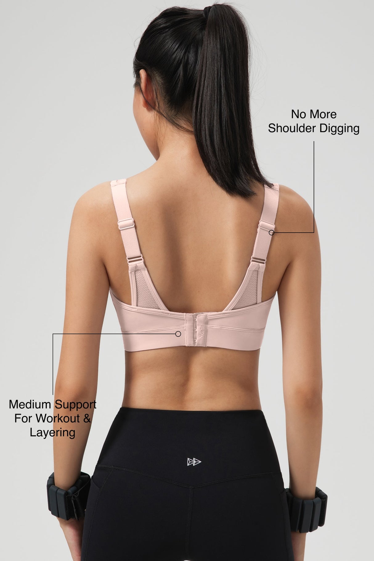 Shift™ Adjustable-Strap Sustainable Sports Bra | Medium Support with Breathable Mesh for Running, HIIT, Yoga & Training