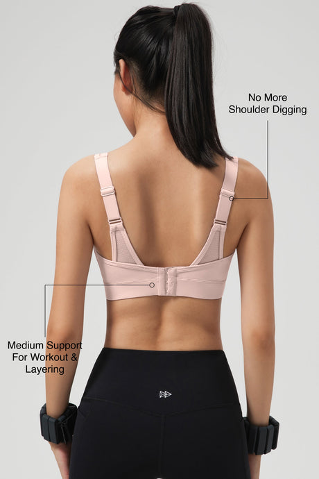 Shift™ Adjustable-Strap Sustainable Sports Bra | Medium Support with Breathable Mesh for Running, HIIT, Yoga & Training