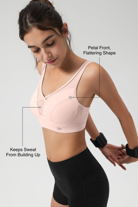 Shift™ Adjustable-Strap Sustainable Sports Bra | Medium Support with Breathable Mesh for Running, HIIT, Yoga & Training