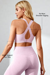 Power™ Adjustable Cross-Back Sports Bra | High-Impact Bounce Control Without Flattening for Running, HIIT & Training