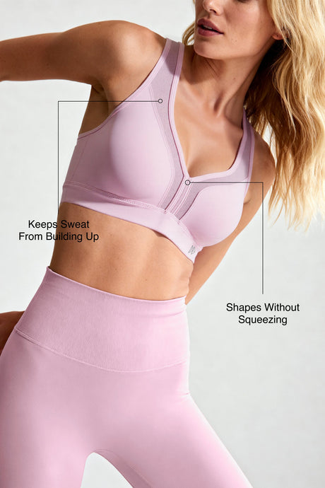Power™ Adjustable Cross-Back Sports Bra | High-Impact Bounce Control Without Flattening for Running, HIIT & Training