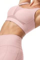 Power™ Adjustable Crisscross Straps With Mesh Sports Bra | High Support  for Running, HIIT & Training