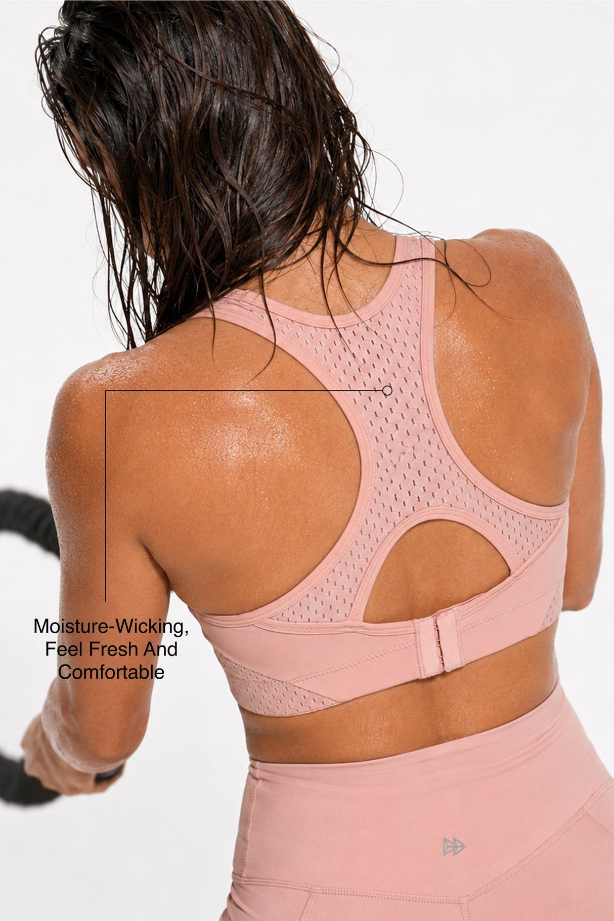 Sculpt™ Racerback Full-Coverage Breathable Sports Bra | High Support with Bounce Control & Mesh for Running, HIIT & Training