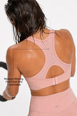 Sculpt™ Racerback Full-Coverage Breathable Sports Bra | High Support with Bounce Control & Mesh for Running, HIIT & Training