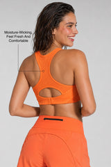 Sculpt™ Racerback Full-Coverage Breathable Sports Bra | High Support with Bounce Control & Mesh for Running, HIIT & Training