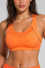 Sculpt™ Racerback Full-Coverage Breathable Sports Bra | High Support with Bounce Control & Mesh for Running, HIIT & Training