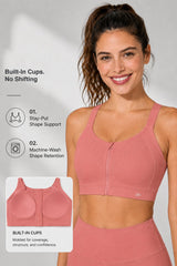 Power™  Soft Adjustable High-Support Mesh Running Bra | Women's High Support Sports Bra