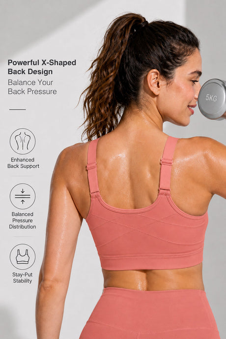 Power™  Soft Adjustable High-Support Mesh Running Bra | Women's High Support Sports Bra