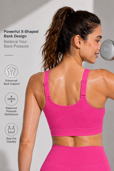 Power™  Soft Adjustable High-Support Mesh Running Bra | Women's High Support Sports Bra