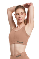 Echo™ Breathable Zip-Front Sustainable High-Support Bra | High-Impact Support Best For Running, HIIT & Training