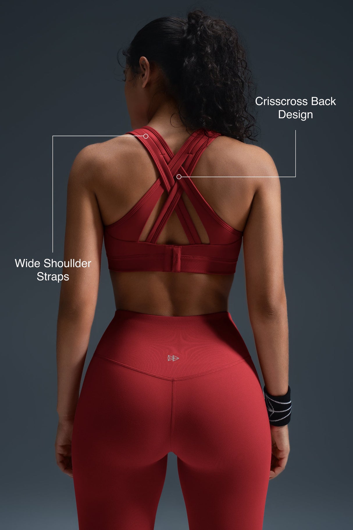 Power™ Cross Back Padded Running Bra | Women's High Support Sports Bra