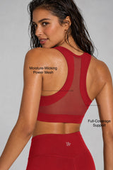 Enfold™ Front-Zip Breathable Racerback Sports Bra | High-Impact Support for Running, HIIT & Training