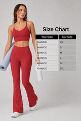 Echo™ V-Neck Ribbed Padded Yoga Bra | Women's Light Support Sports Bra