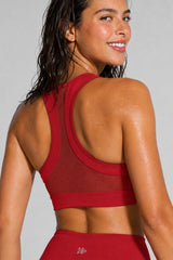 Enfold™ Front-Zip Breathable Racerback Sports Bra | High-Impact Support for Running, HIIT & Training