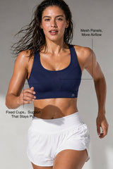 Shift™ Breathable Adjustable Support Padded Bra | Women's Medium Support Sports Bra