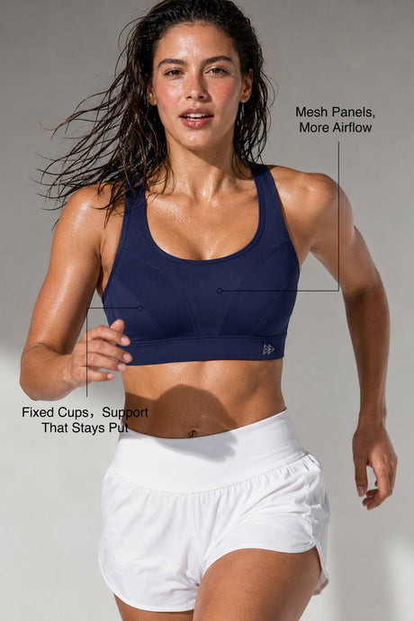 Shift™ Breathable Adjustable Support Padded Bra | Women's Medium Support Sports Bra