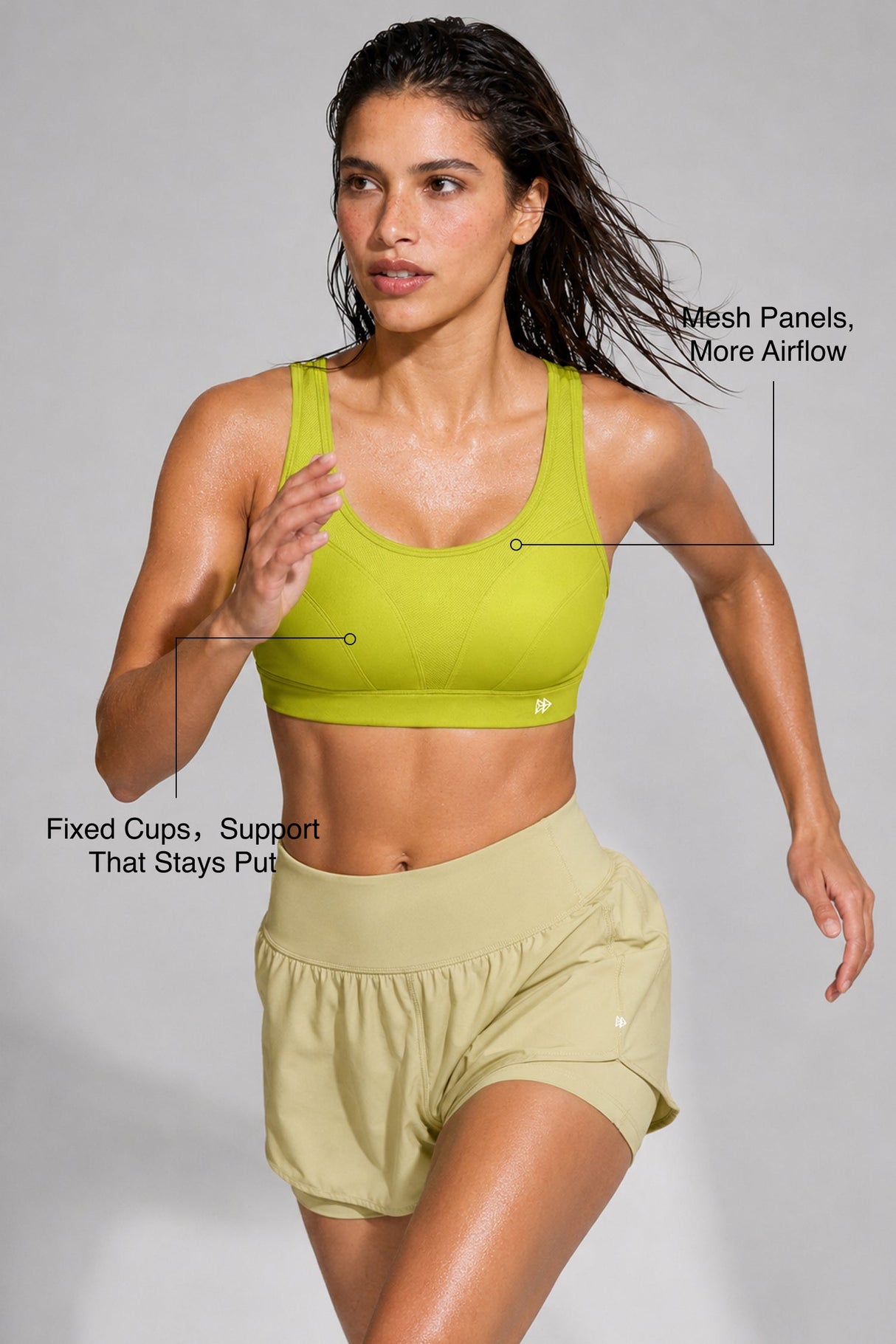 Shift™ Breathable Adjustable Support Padded Bra | Women's Medium Support Sports Bra