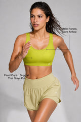 Shift™ Breathable Adjustable Support Padded Bra | Women's Medium Support Sports Bra