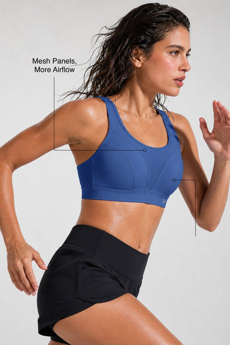 Shift™ Breathable Adjustable Support Padded Bra | Women's Medium Support Sports Bra