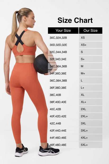 Power™ Adjustable Cross-Back Sports Bra | High-Impact Bounce Control Without Flattening for Running, HIIT & Training