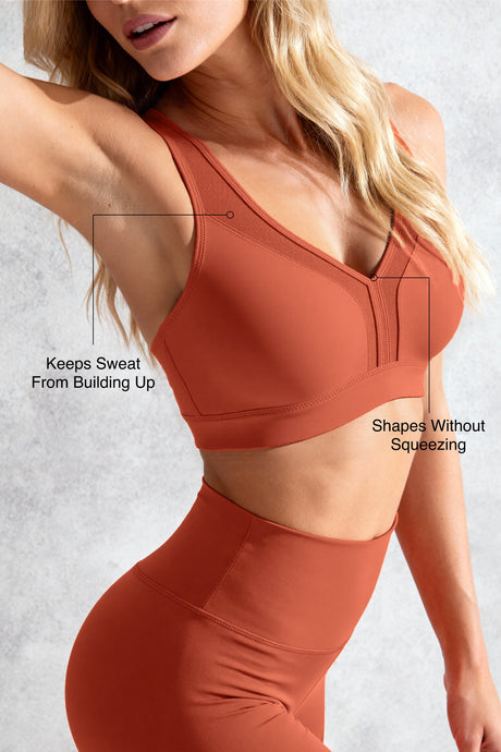 Power™ Adjustable Cross-Back Sports Bra | High-Impact Bounce Control Without Flattening for Running, HIIT & Training