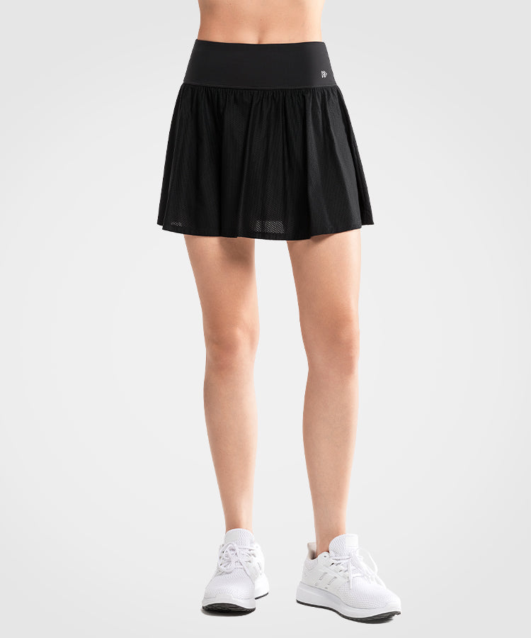 Black lulu tennis skirt online