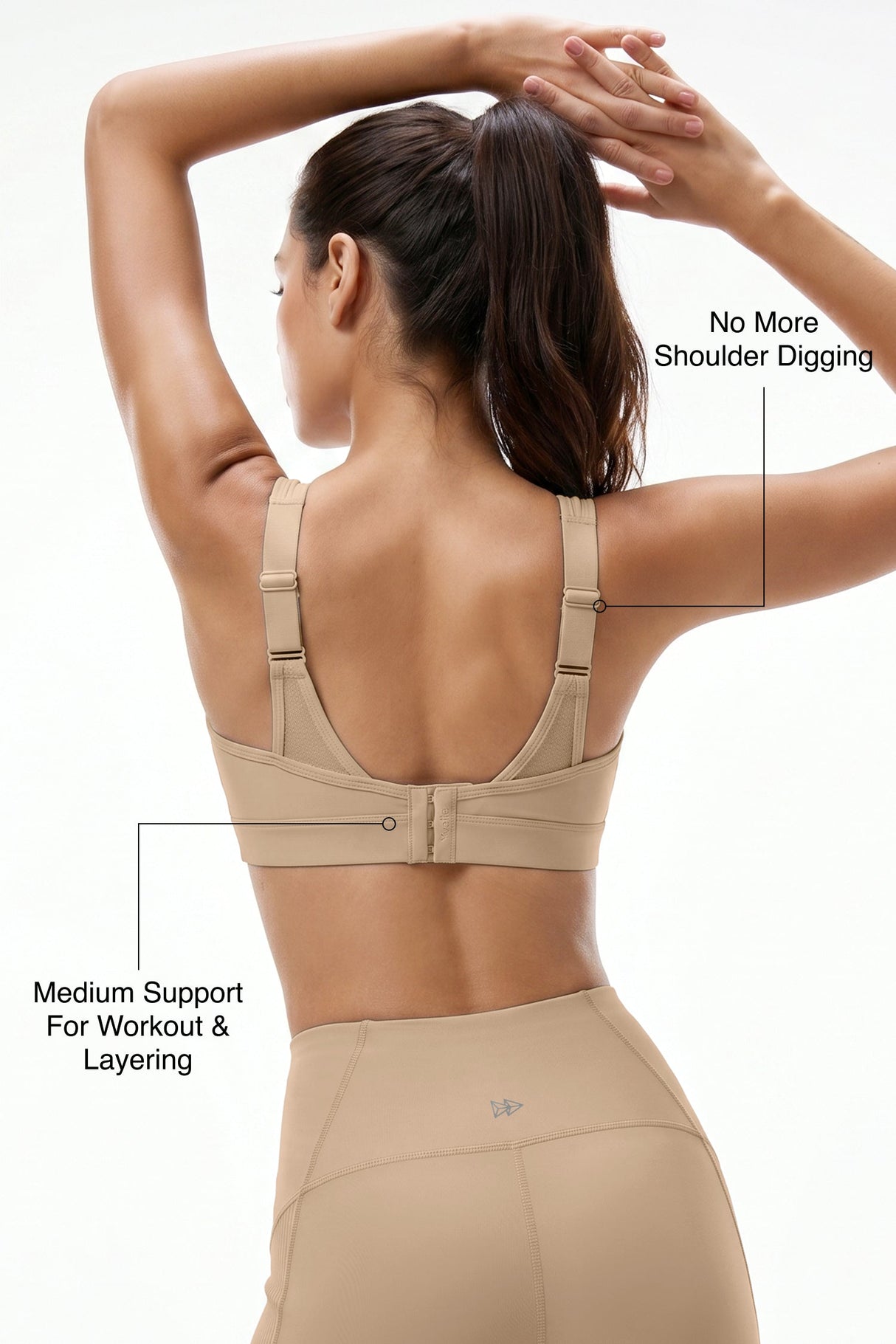 Shift™ Adjustable-Strap Sustainable Sports Bra | Medium Support with Breathable Mesh for Running, HIIT, Yoga & Training