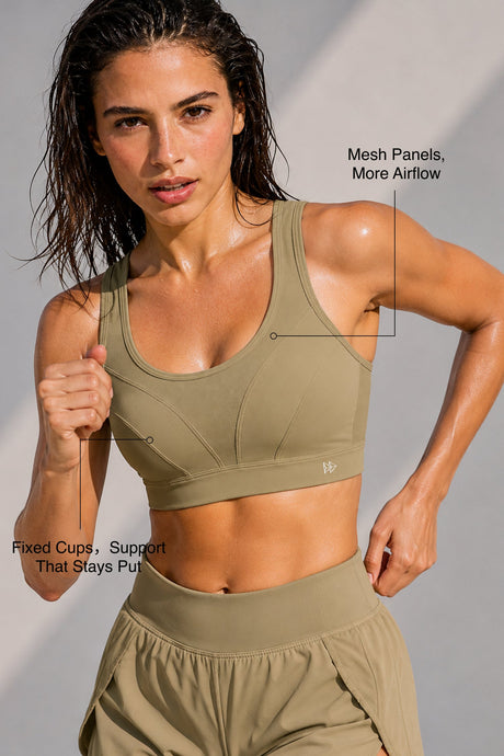 Shift™ Breathable Adjustable Support Padded Bra | Women's Medium Support Sports Bra