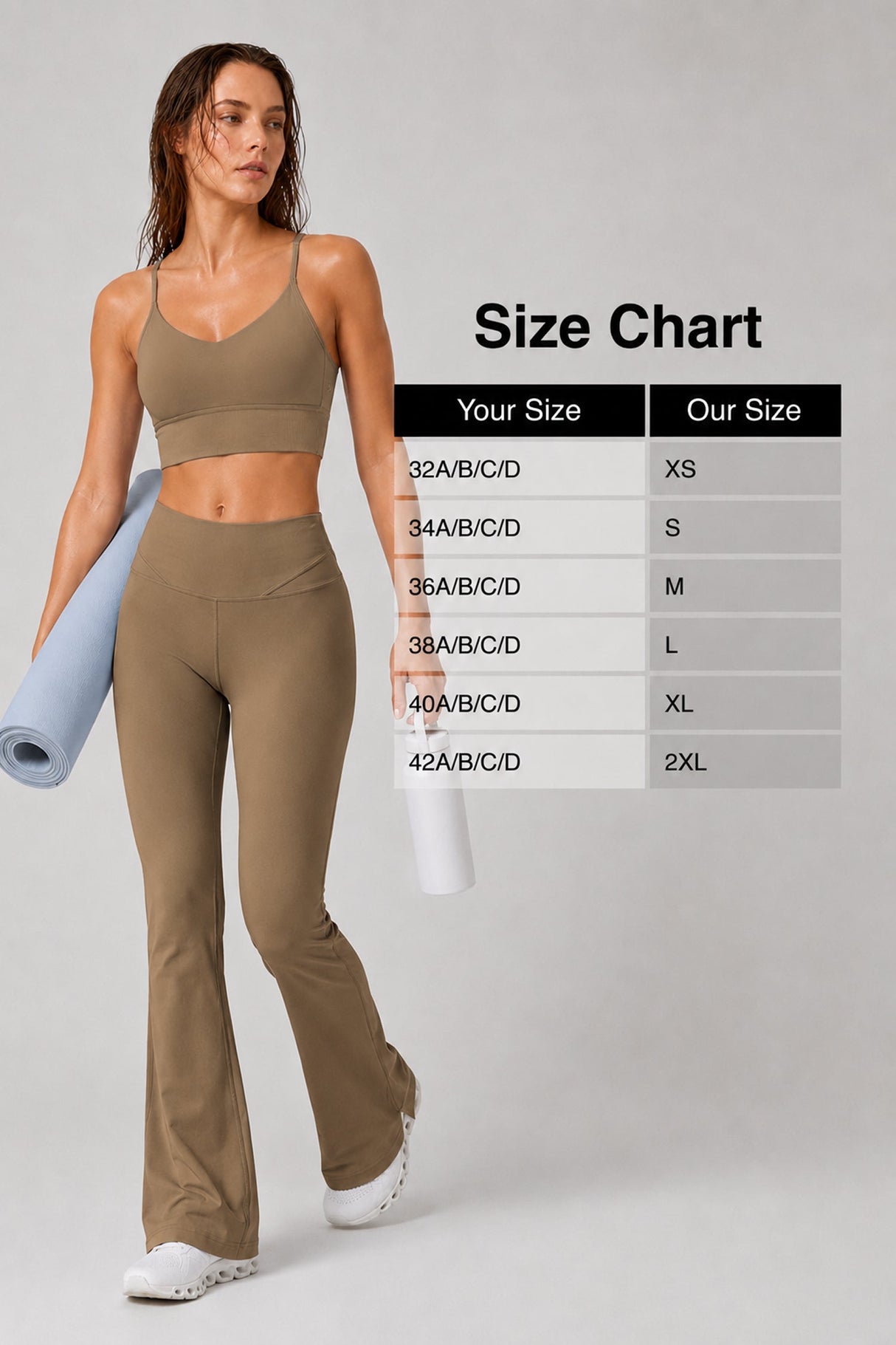 Echo™ V-Neck Ribbed Padded Yoga Bra | Women's Light Support Sports Bra