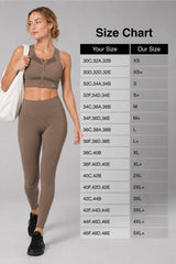Sculpt™ Zip-Front Full-Back Mesh Racerback Sports Bra | High-Impact Support for Running, Gym & Training