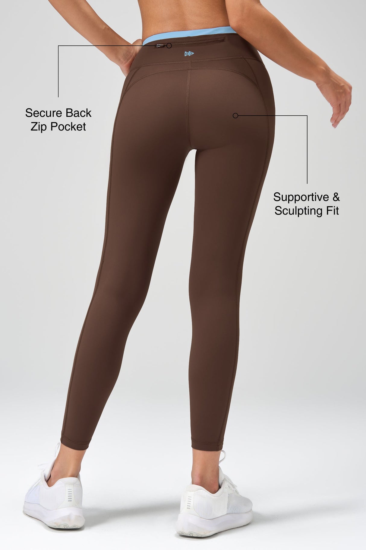 High Waist Pocket Fitness Gym Leggings 25 Inch| Women's High Support Leggings