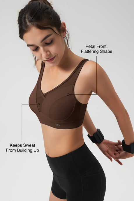 Shift™ Adjustable-Strap Sustainable Sports Bra | Medium Support with Breathable Mesh for Running, HIIT, Yoga & Training
