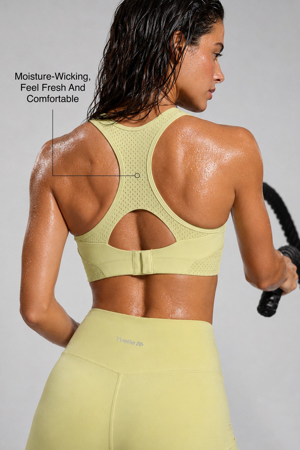 Sculpt™ Racerback Full-Coverage Breathable Sports Bra | High Support with Bounce Control & Mesh for Running, HIIT & Training