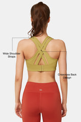 Power™ Cross Back Padded Running Bra | Women's High Support Sports Bra