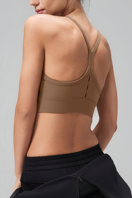 Anywhere™ Y-Back Design Sewn-in Pads Yoga Bra | Women's Light Support Sports Bra