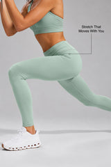 Echo™ Supportive Sustainable 27 Inches Leggings | High-Impact Leggings Best For Running, HIIT & Training
