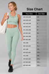 Sculpt™ Zip-Front Full-Back Mesh Racerback Sports Bra | High-Impact Support for Running, Gym & Training