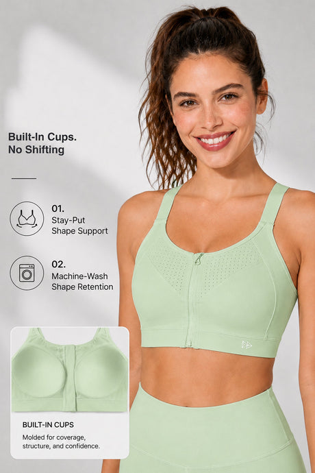 Power™  Soft Adjustable High-Support Mesh Running Bra | Women's High Support Sports Bra
