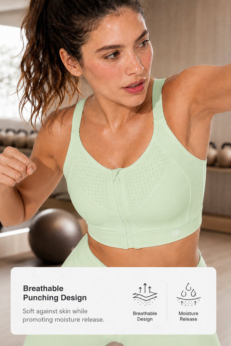 Power™  Soft Adjustable High-Support Mesh Running Bra | Women's High Support Sports Bra