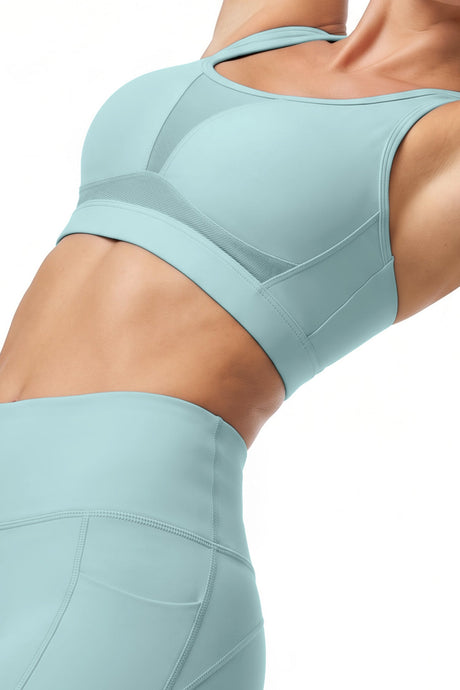 Power™ Adjustable Crisscross Straps With Mesh Sports Bra | High Support  for Running, HIIT & Training