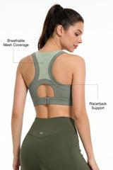 Power™ Breathable Racerback Fixed Cups High Impact Bra | Women's High Support Sports Bra