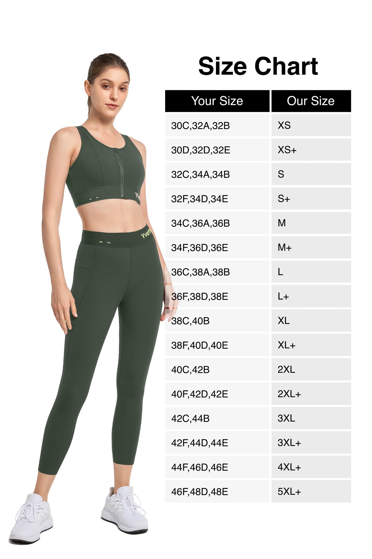 Echo™ Breathable Zip-Front Sustainable High-Support Bra | High-Impact Support Best For Running, HIIT & Training