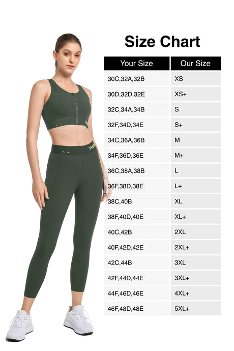 Echo™ Breathable Zip-Front Sustainable High-Support Bra | High-Impact Support Best For Running, HIIT & Training