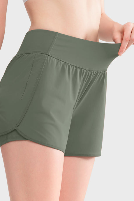Shift™ Quick Dry Inner Mesh Workout Shorts with Pocket 3.5''| Women's Running Shorts